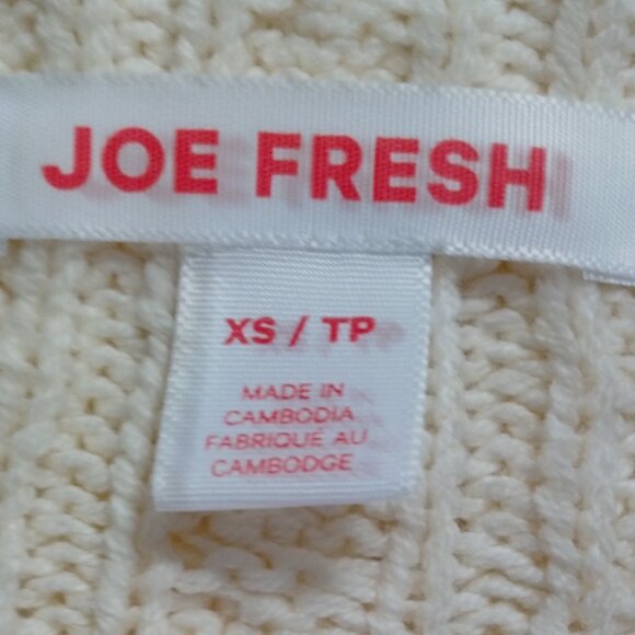 Cotton-Blend Cable Knit Sweater NWOT - Picture 6 of 7